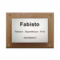Socle plexiglass pour plaque professionnelle