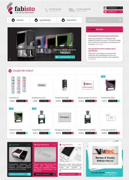Home de lancement Fabisto.fr