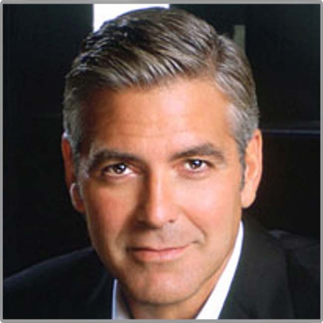 Photo de Georges Clooney comme base du tampon fabisté !