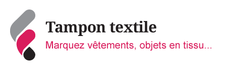Marquez vêtements et création en tissus à votre nom avec le tampon spécial textile