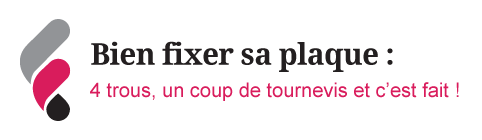 Illustrations sur les conseils de pose d'une plaque