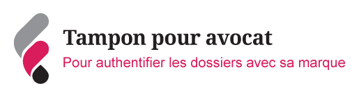 Illustration sur l'utilisation des tampons encreurs par les avocats