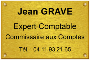 Modèle de plaque d'expert-comptable et commissaire aux comptes